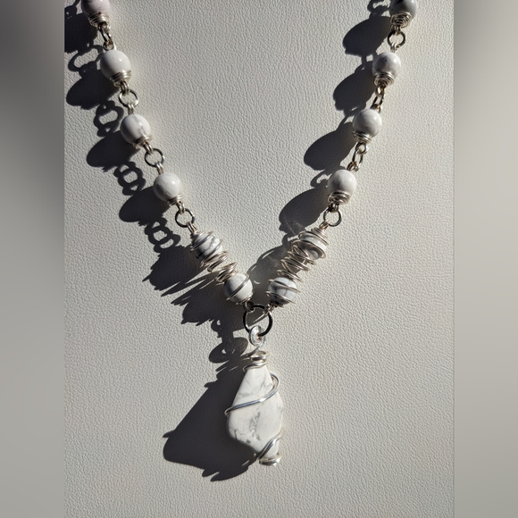 Hand Crafted Jewelry - ✨SOLD✨owlite Stone Necklace Handmade Silver Wi